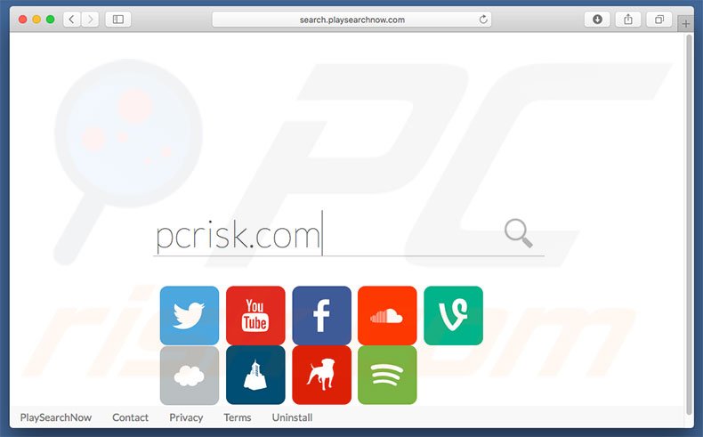pirate de navigateur search.playsearchnow.com sur un ordinateur Mac