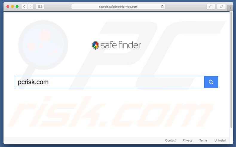 Pirate de navigateur search.safefinderformac.com sur un ordinateur Mac 