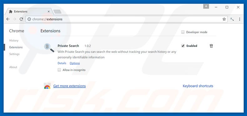 Suppression des extensions reliées à searchespro.com dans Google Chrome 
