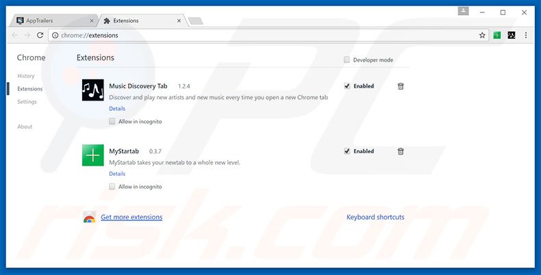 Suppression des extensions reliées à ww-searchings.com dans Google Chrome 