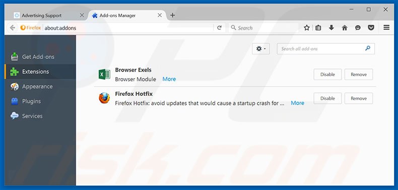 Suppression des publicités {PRODUCT_NAME} dans Mozilla Firefox étape 2