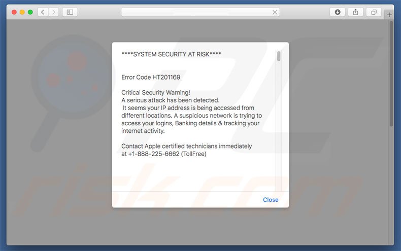 Logiciel de publicité Critical Security Warning! 