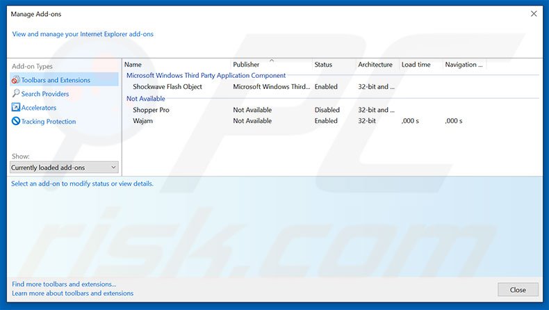 Suppression des publicités Your Hard Drive Will Be Deleted dans Internet Explorer étape 2