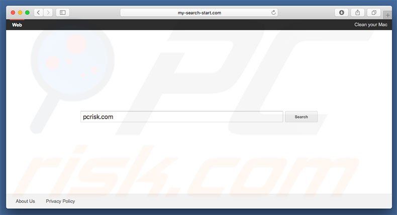 Pirate de navigateur my-search-start.com sur un ordinateur Mac