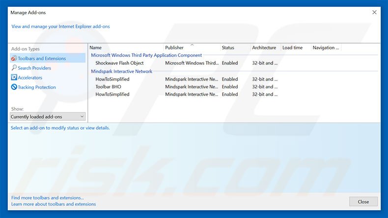 Suppression des extensions reliées à searchdimension.com dans Internet Explorer 