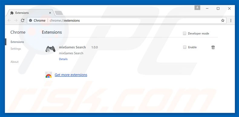 Suppression des extensions reliées à search.hr dans Google Chrome 