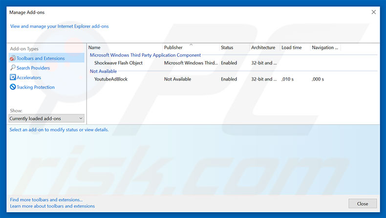 Suppression des publicités Firewall detecting ‘suspicious’ incoming network connections dans Internet Explorer étape 2