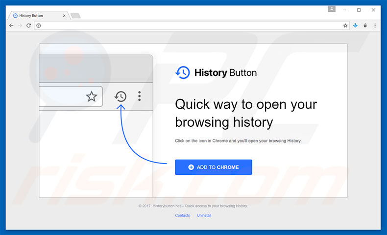 Logiciel de publicité History Button 