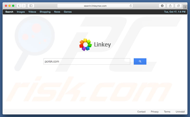 Pirate de navigateur search.linkeymac.com sur un ordinateur Mac 