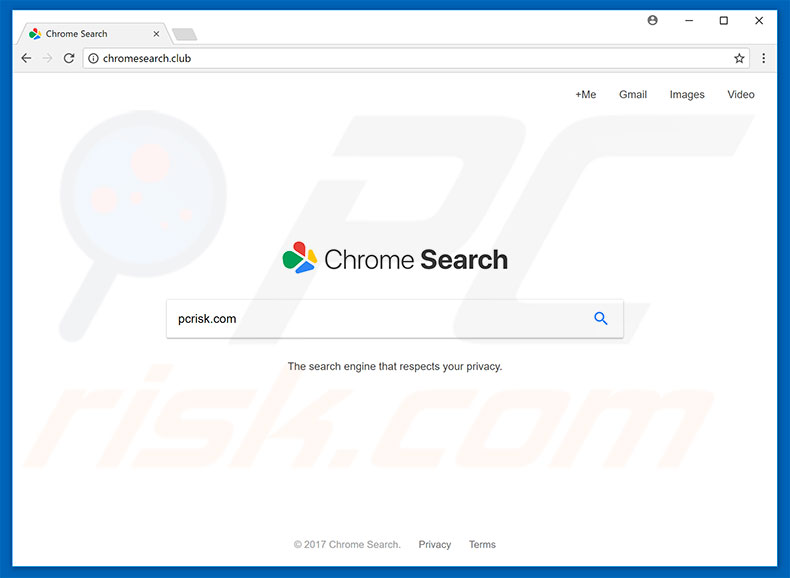 Pirate de navigateur chromesearch.club 