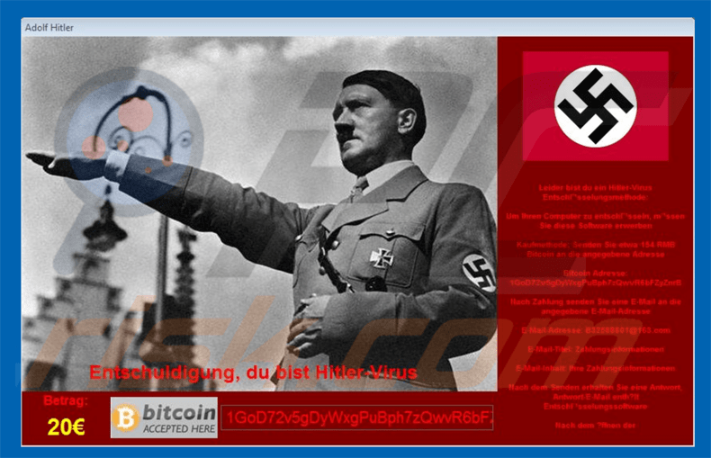 hitler ransomware .adolfhitler extension pour les fichiers cryptés