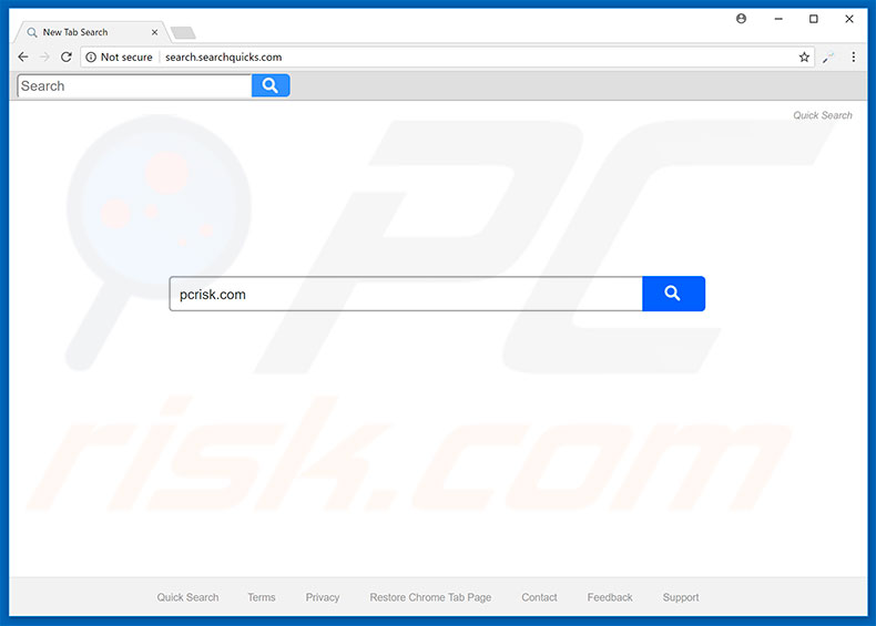 Pirate de navigateur search.searchquicks.com 