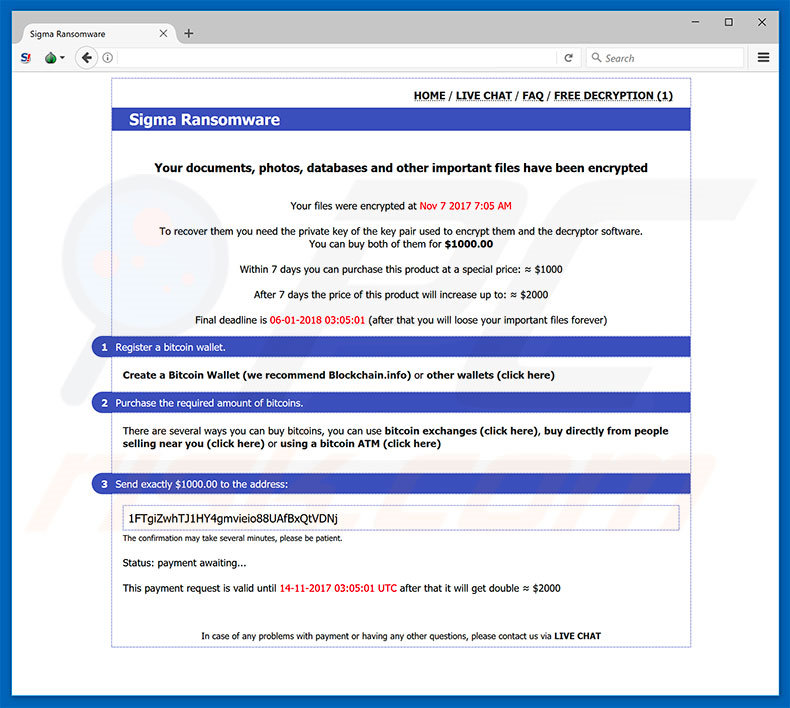 Site web de SIGMA 