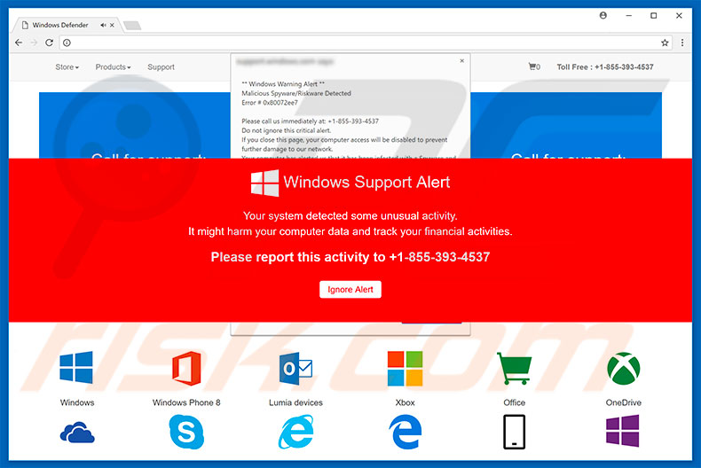 Logiciel de publicité Windows Support Alert 