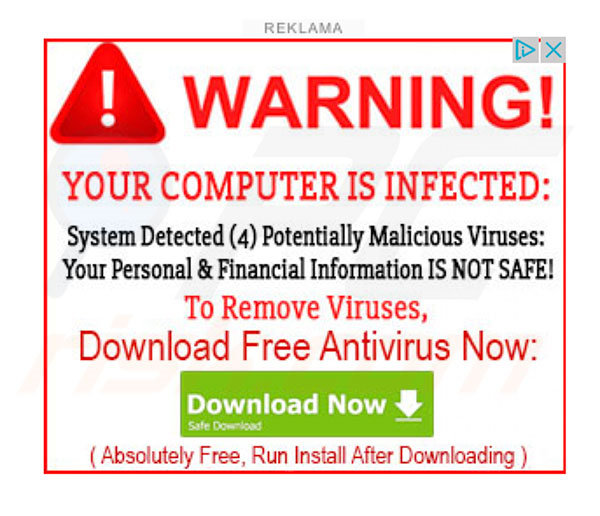 Publicités intrusives publicisant le Virus Bitcoin 
