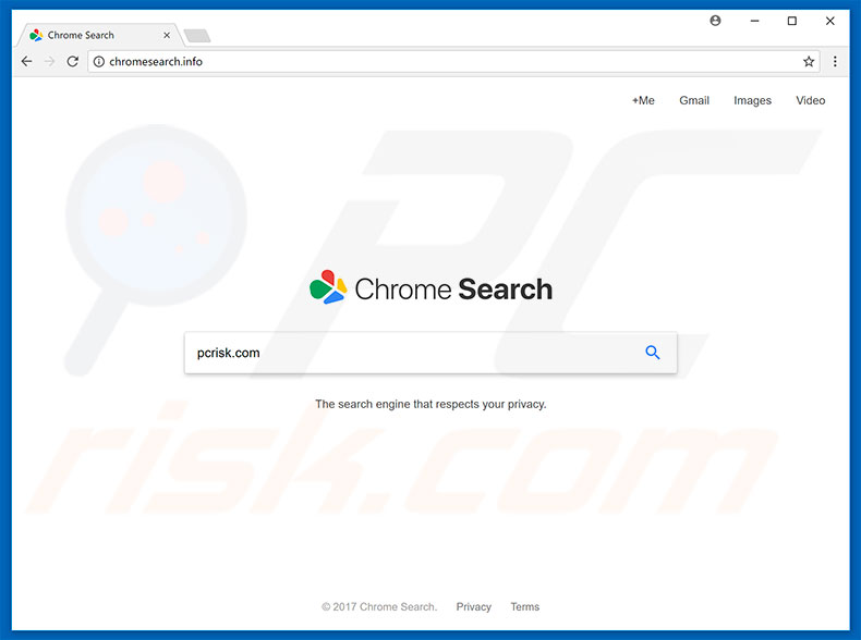 Pirate de navigateur chromesearch.info 