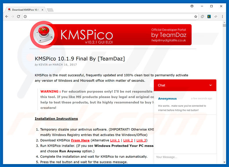 Malware KMSPico