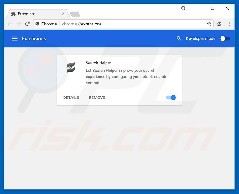 Suppression des extensions escrocs  dans Google Chrome étape 2