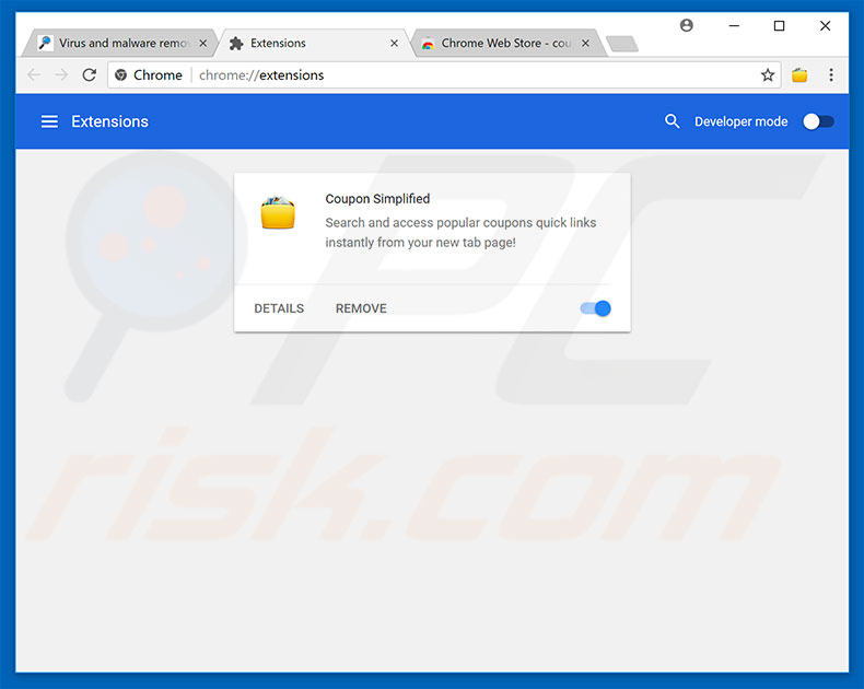 Suppression des publicités ssl.mmtgo.me dans Google Chrome étape 2