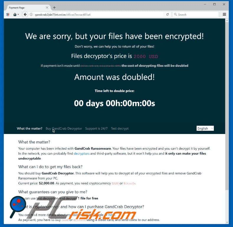 Site web de GANDCRAB 3 