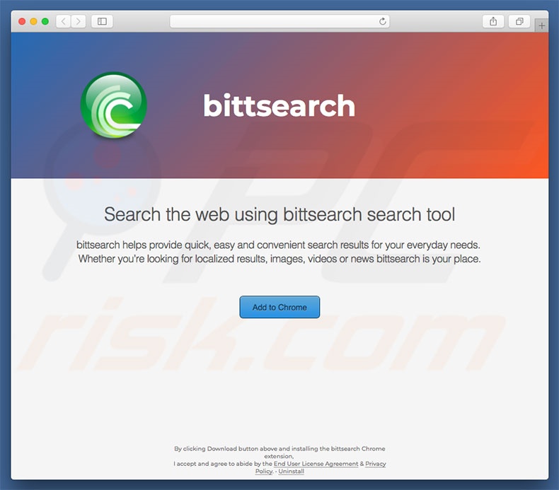 Site web douteux utilis pour publiciser  search.bittsearch.com