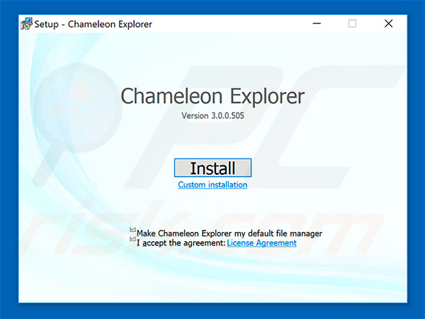 Installateur de Chameleon Explorer Pro