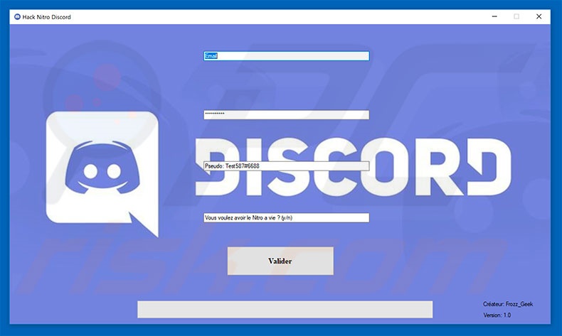 Logiciel malveillant Discord Trojan