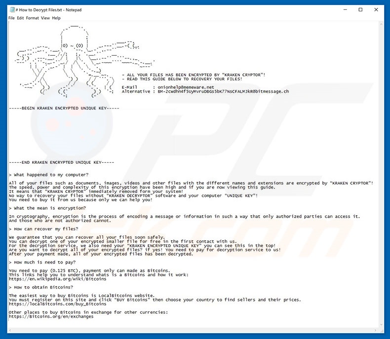 Kraken Cryptor decrypt instructions