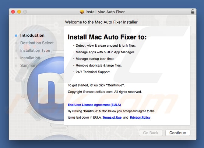 Configuration de Mac Auto Fixer