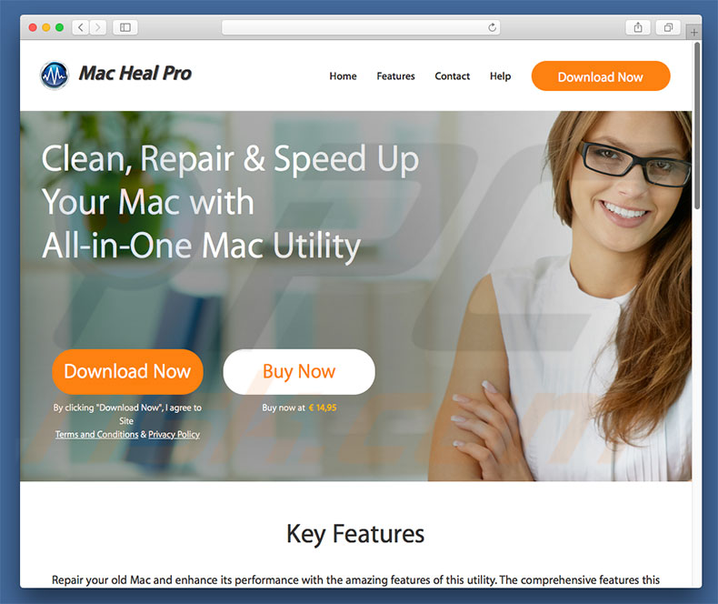 Site web officiel de Mac Heal Pro 