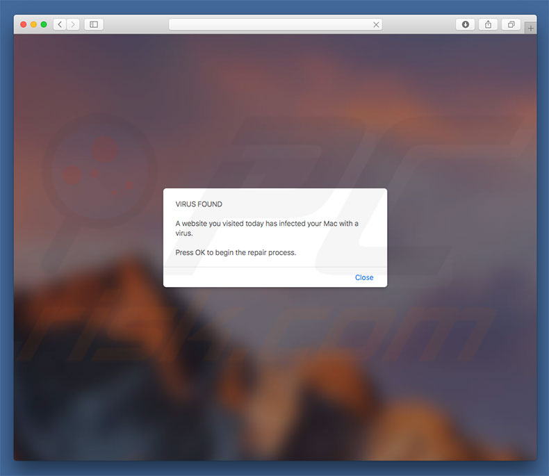 Arnaque Website You Visited Infected Your Mac With A Virus 
