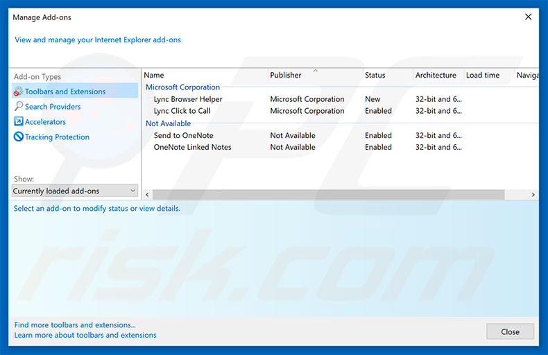 Suppression des extensions escrocs dans Internet Explorer étape 2