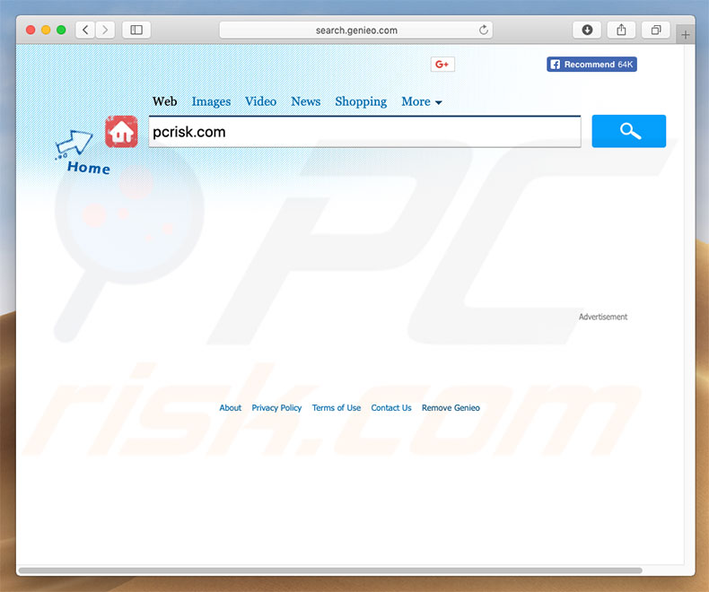 Pirate de navigateur Genieo sur un ordinateur Mac 