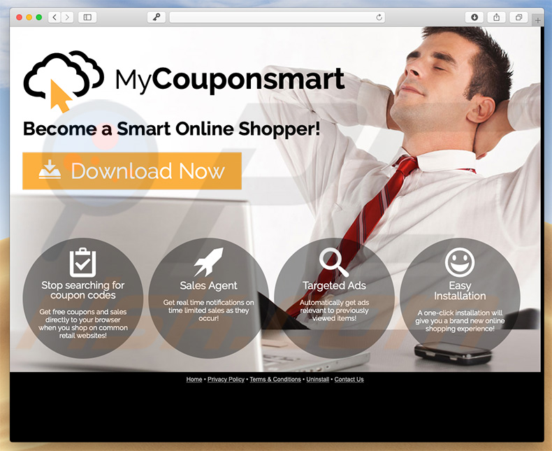 Logiciel de publicité MyCouponsmart 