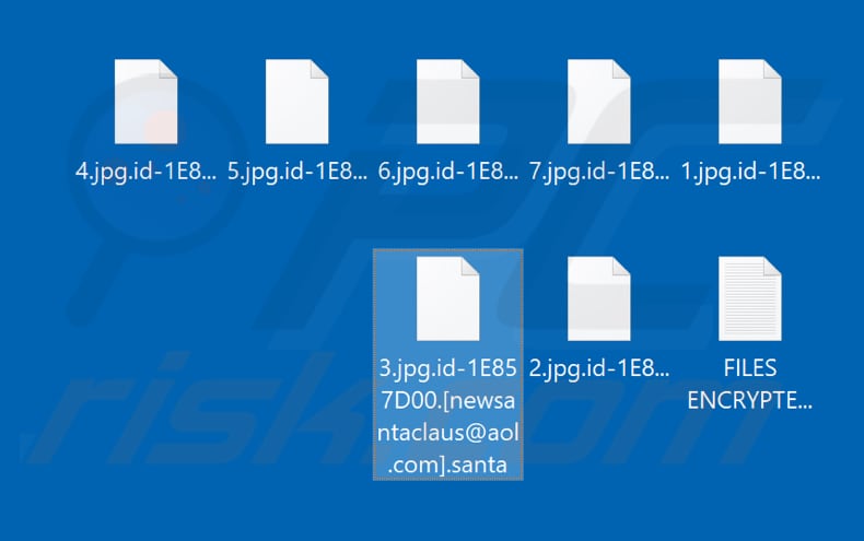 Fichiers encryptés par Santa