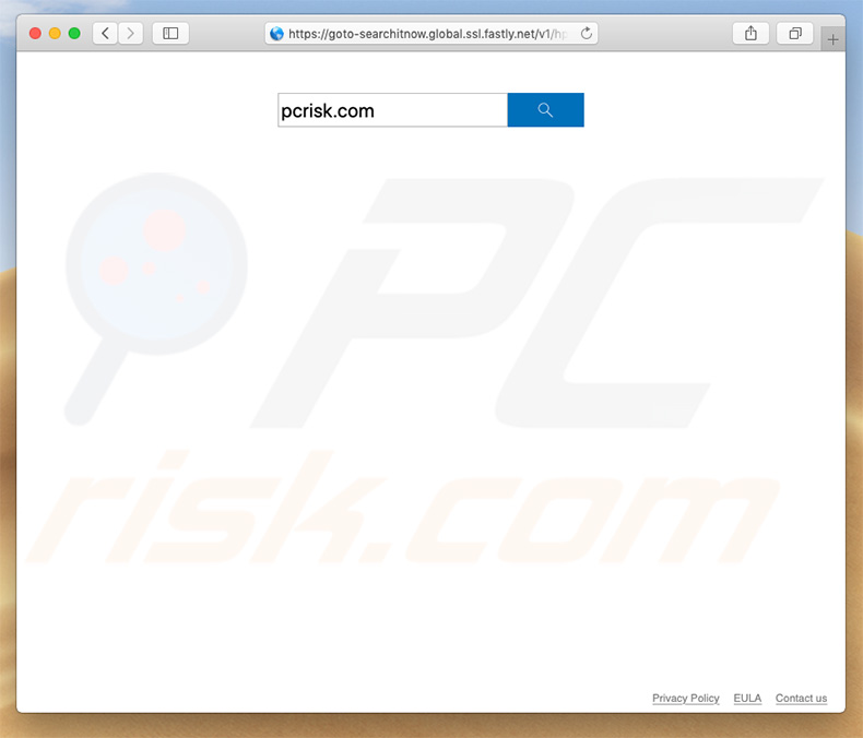 Pirate de navigateur goto-searchitnow.global.ssl.fastly.net sur un ordinateur Mac