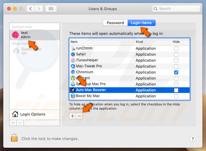 Préférences système de l'API Auto Mac Booster 