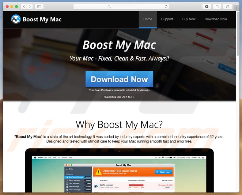 Application indésirable Boost My Mac