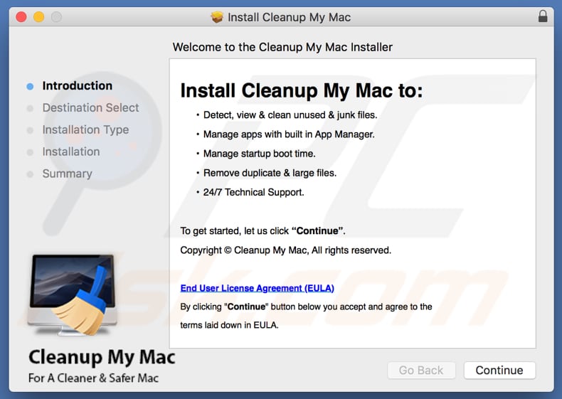 Cleanup My Mac installer