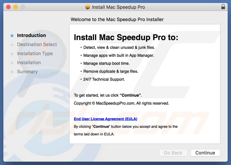 Installateur de Mac Speedup Pro 