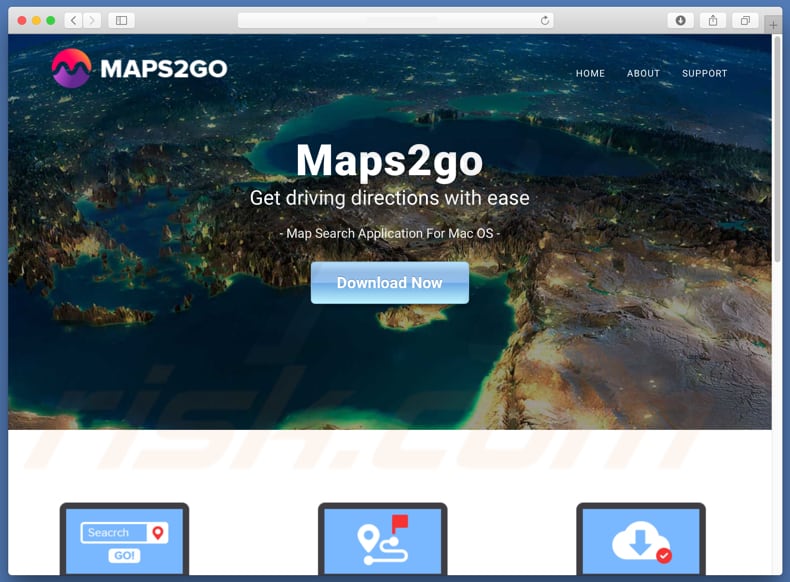 Logiciel de publicité Maps2Go adware