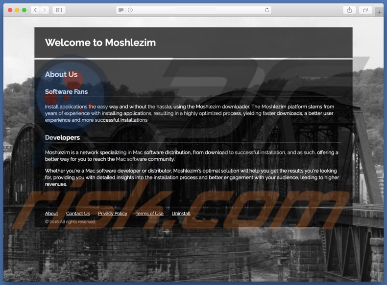 Site web douteux utilisé pour publiciser search.moshlezim.com