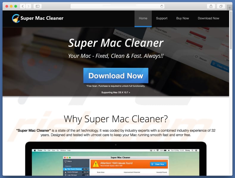 Arnaque Super Mac Cleaner 