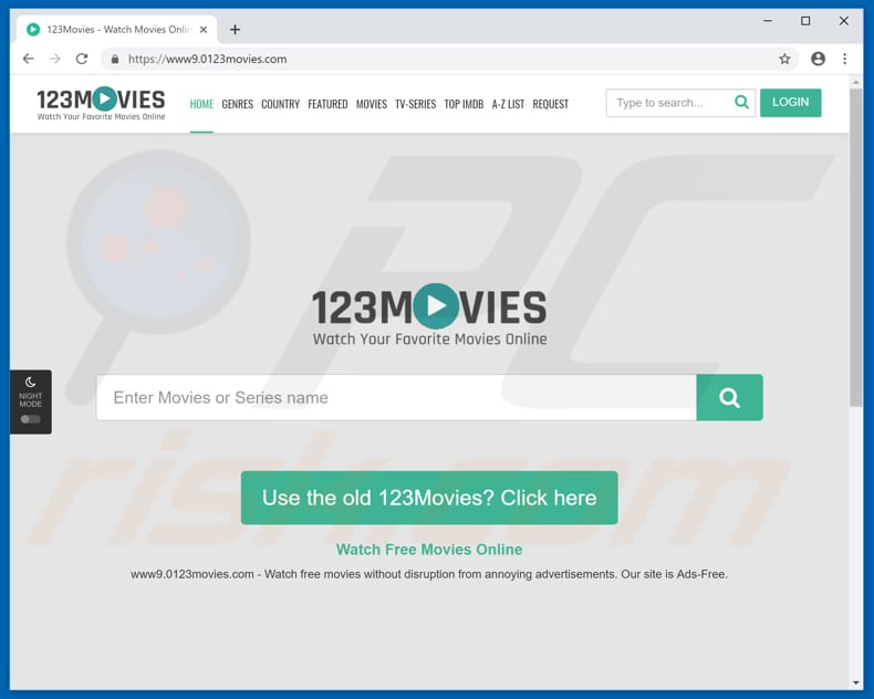 0123movies pop-up redirects