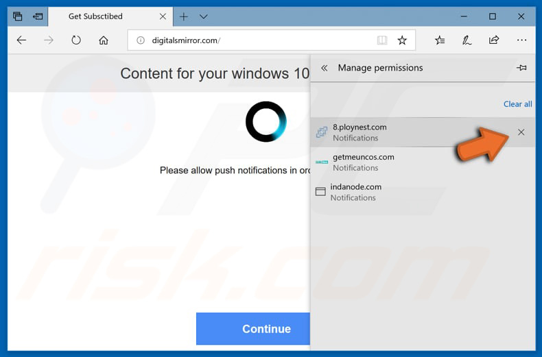 Désactiver les notifications contextuelles dans le navigateur Web Microsoft Edge