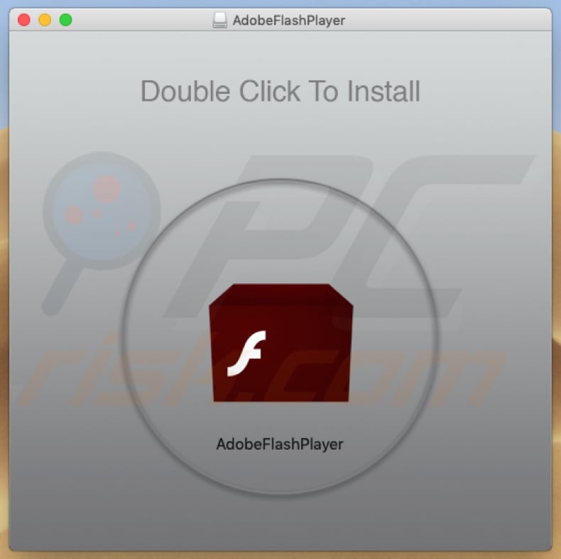 fake Adobe Flash Player installer