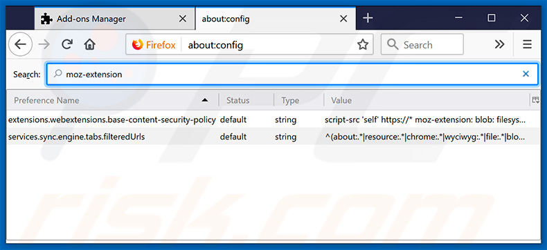 Removing approvedresults.com from Mozilla Firefox default search engine