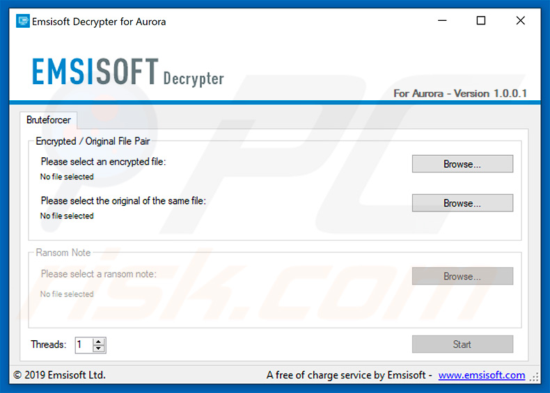 Emsisoft decrypter for Peekaboo ransomware
