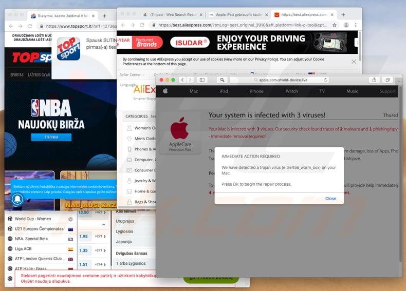 Pop-up ads adware