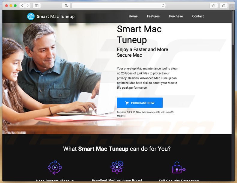 Smart Mac Tuneup website